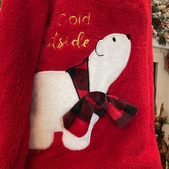 Cozy sleep top Christmas winter with polar bear xl nwt - Picture 3 of 5
